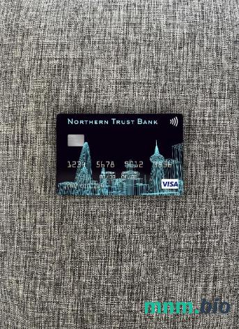 USA Northern Trust bank wygląd zdjęcia karty wizowej skan PSD + zdjęcie